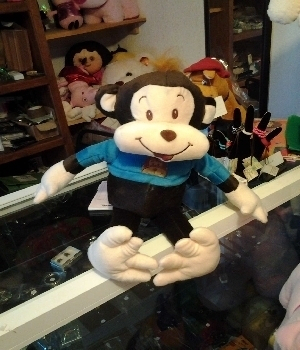 Imagen de Chango de peluche con playera mediano numero 0