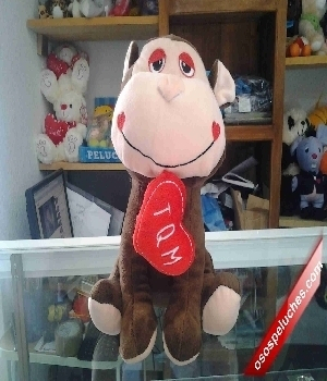 Imagen de Chango de peluche corazón en ocico numero 0