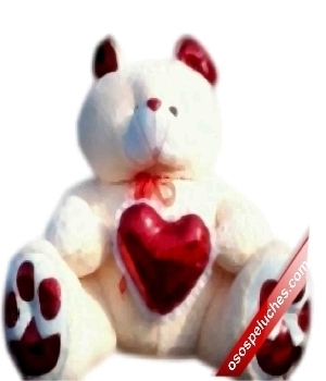 Imagen de Oso de peluche gigante con corazon mega jumbo