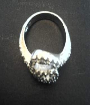 Imagen de Anillo de plata con brillanteria 2 numero 0