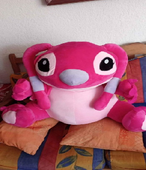 Imagen de Angela de peluche stitch rosa de 90 cms numero 0
