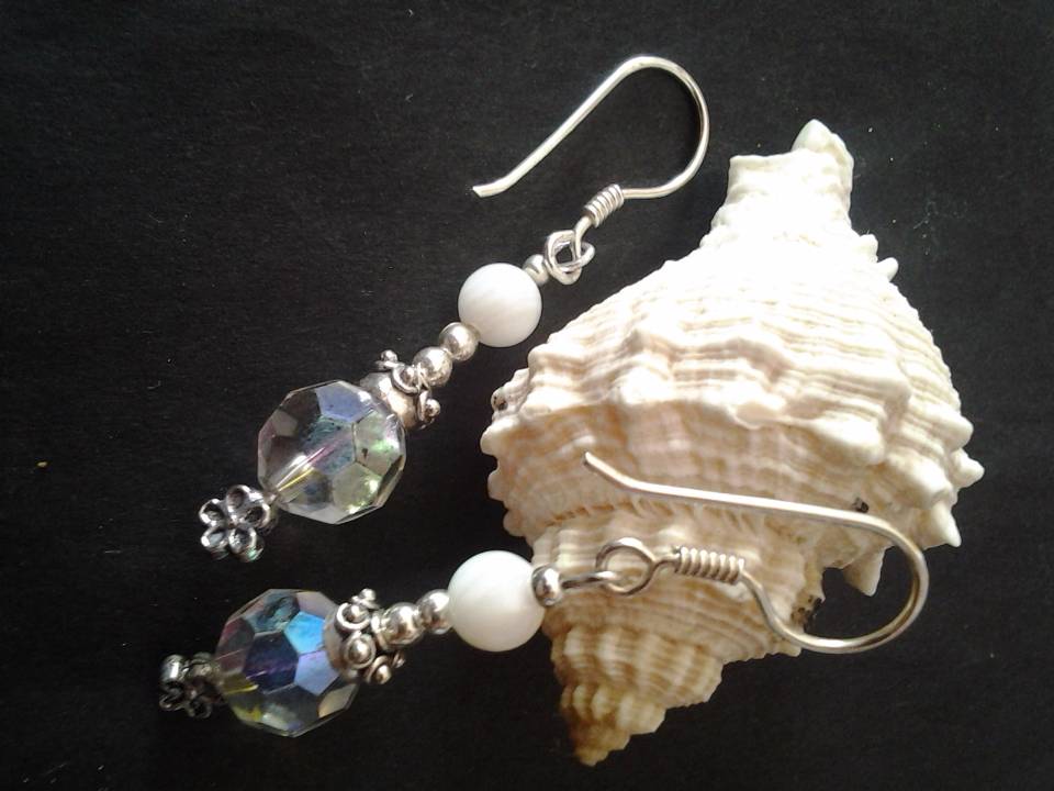 Imagen de Aretes De Plata Largos.925 Cristal Swarovski numero 1