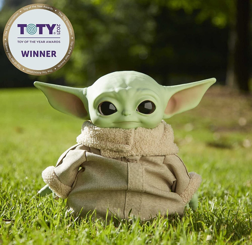 Imagen de Baby Yoda de peluche original de mattel de la serie de mandalorian numero 2
