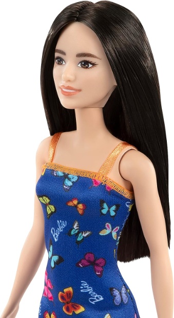 Imagen de Barbie original basics vestido azul mariposas oriental numero 3