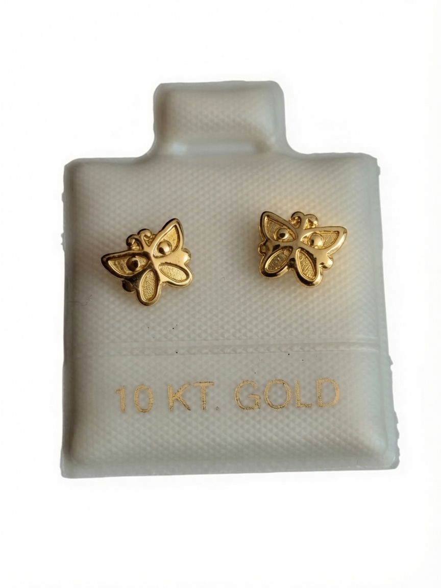 Imagen de Broqueles Mariposa 10 kilates Oro