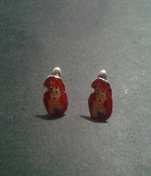 Imagen de Broqueles de plata personaje la Sirenita numero 0