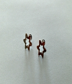Imagen de Broqueles estrella sencilla 1.3 cms numero 0