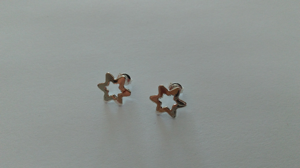Imagen de Broqueles estrella sencilla 1.3 cms numero 2