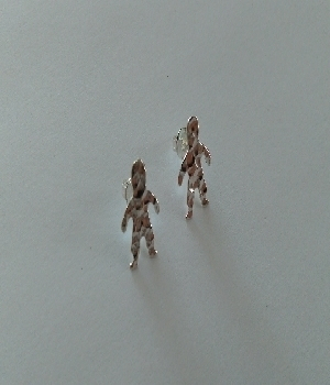 Imagen de Broqueles ni&ntilde;os martillados 1,5 cms numero 0