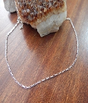 Imagen de Cadena de plata tipo forzada de 55 cms numero 0