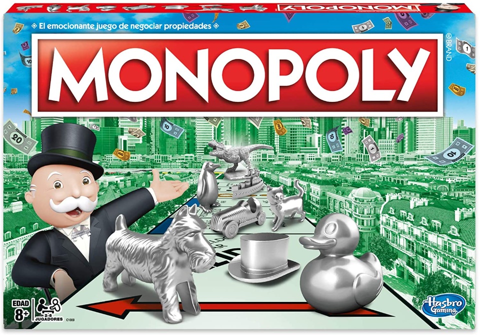 Imagen de Clasico monopoly de hasbro el original juego de mesa numero 2
