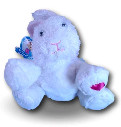 Imagen de Conejo de peluche blanco (18 cms sentado) numero 1