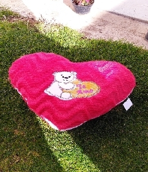 Imagen de Corazón de peluche grande 43 cms diametro