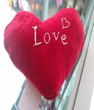Imagen de Corazones de peluche pintura personalizada 20 cms numero 0