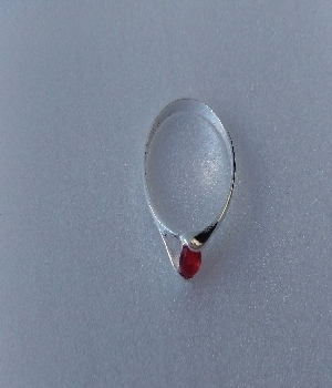 Imagen de Decenario de plata con anillo y cruz numero 0