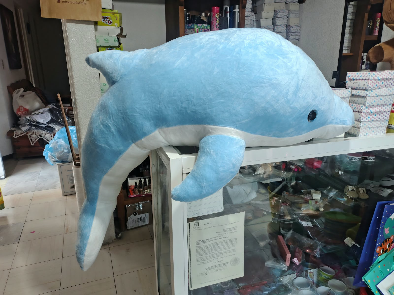 Imagen de Delf�n De Peluche Gigante 140 cm 