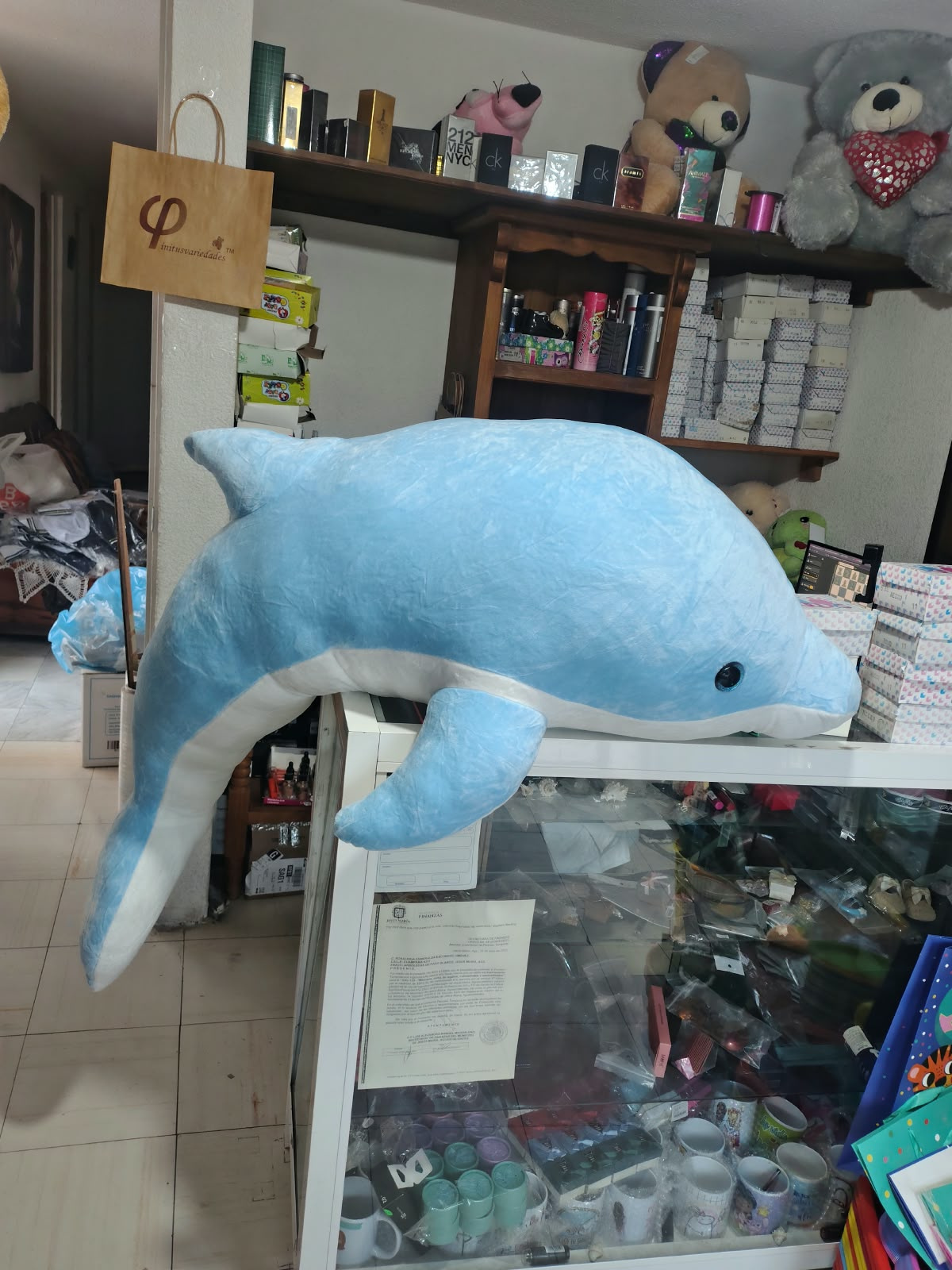 Imagen de Delfín De Peluche Gigante 140 cm  numero 1