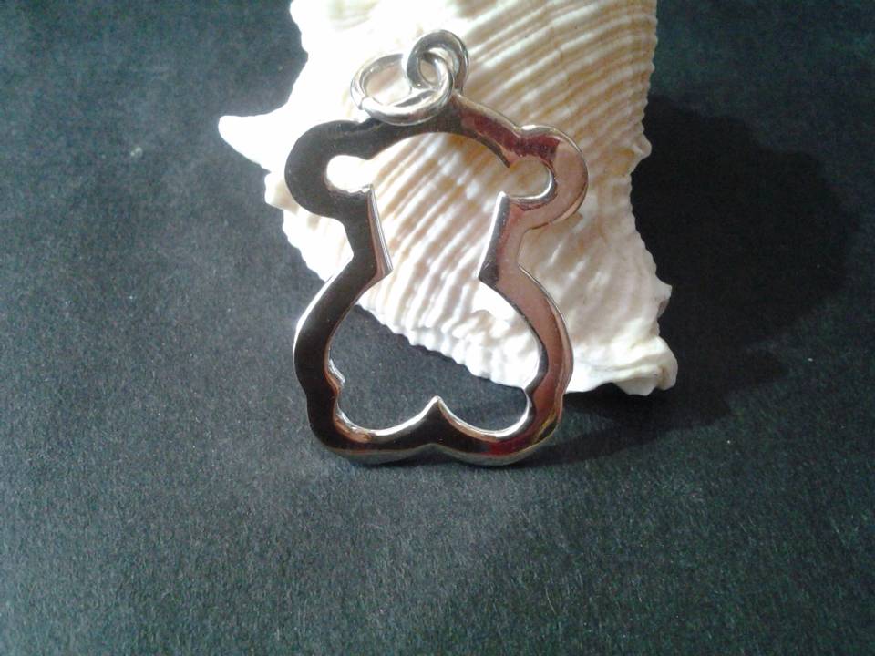 Imagen de Dije De Plata .925 Oso De Peluche 3 Centimetr numero 2
