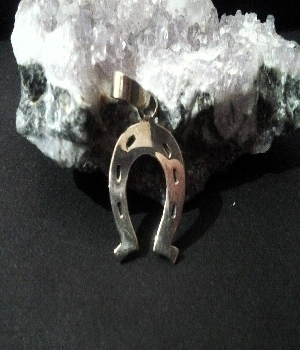 Imagen de Dije de plata .925 herradura numero 0