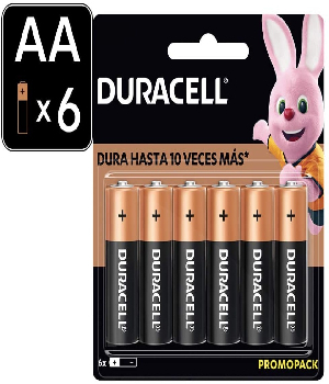 Imagen de Duracell pilas AA Duralock pack con 6 pilas