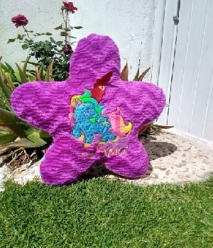 Imagen de Estrella de peluche morada grande numero 0