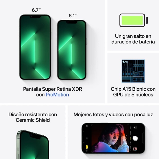 Imagen de Iphone 13 Pro de Apple 128 GB color Verde Alpino numero 2
