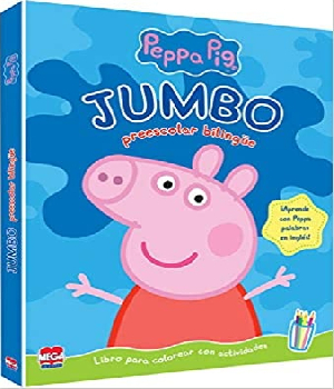 Imagen de Libro Peppa pig Jumbo bilingue nivel preescolar colorear