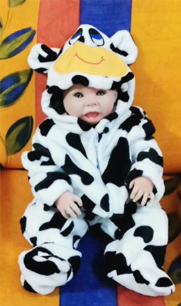 Imagen de Mameluco tipo vaca para bebe de 1 a 3 años numero 4