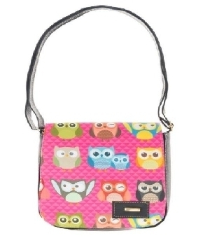 Imagen de Mariconera rosa plus gina figuras de buhos numero 0