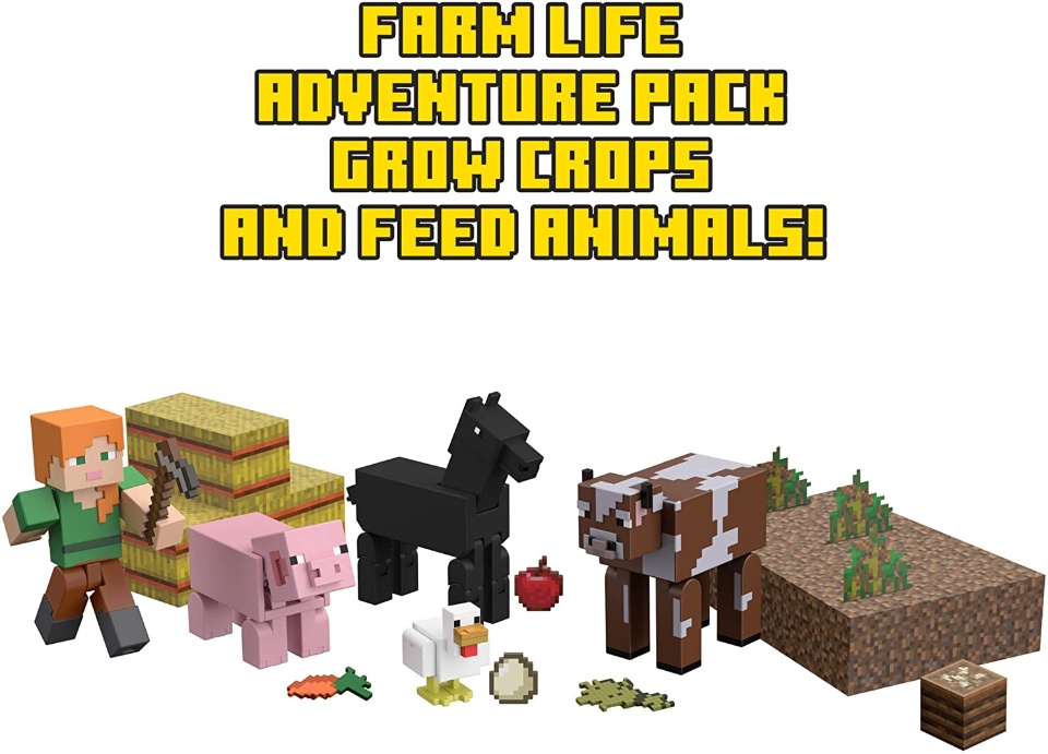 Imagen de Minecraft paquete de la granja juguete de mattel numero 2
