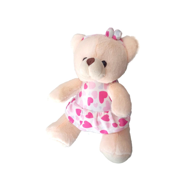 Imagen de Osa de peluche con vestido y diadema 30 cm numero 0