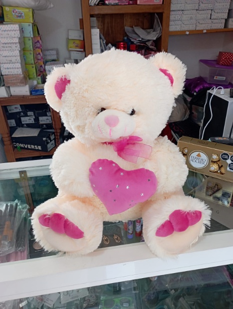 Imagen de Osa de peluche rosa con 40 cms numero 2