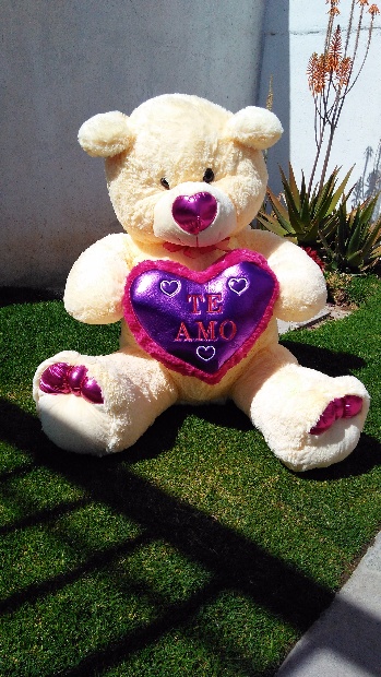 Imagen de Oso dany gigante con corazón violeta numero 2