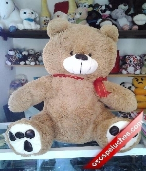 Imagen de Oso de peluche gigante patas chocolate numero 0