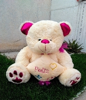 Imagen de Oso de peluche gigante patas violeta numero 0