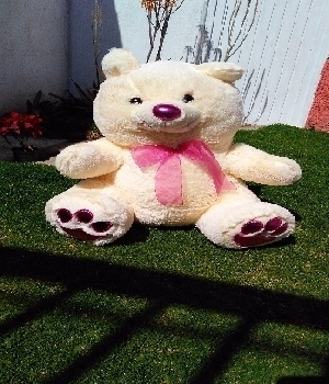 Imagen de Oso de peluche huellas y moño numero 0