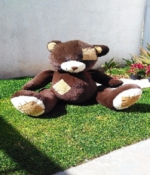 Imagen de Oso parches de peluche grande numero 0
