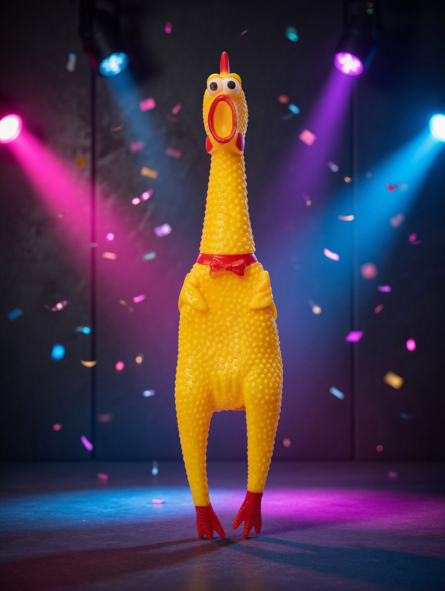 Imagen de Pack de 8 Pollos Chillones Gigantes 38cm con Envío Gratis Juguetes Para Reir numero 2