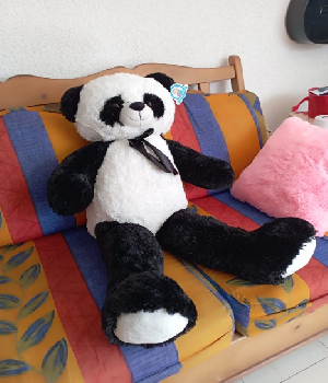 Imagen de Panda de peluche grande 90 cms suave