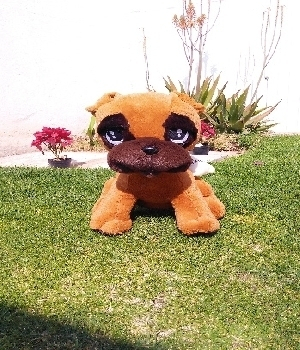 Imagen de Perro pug dog de peluche 45 cms sentado numero 0