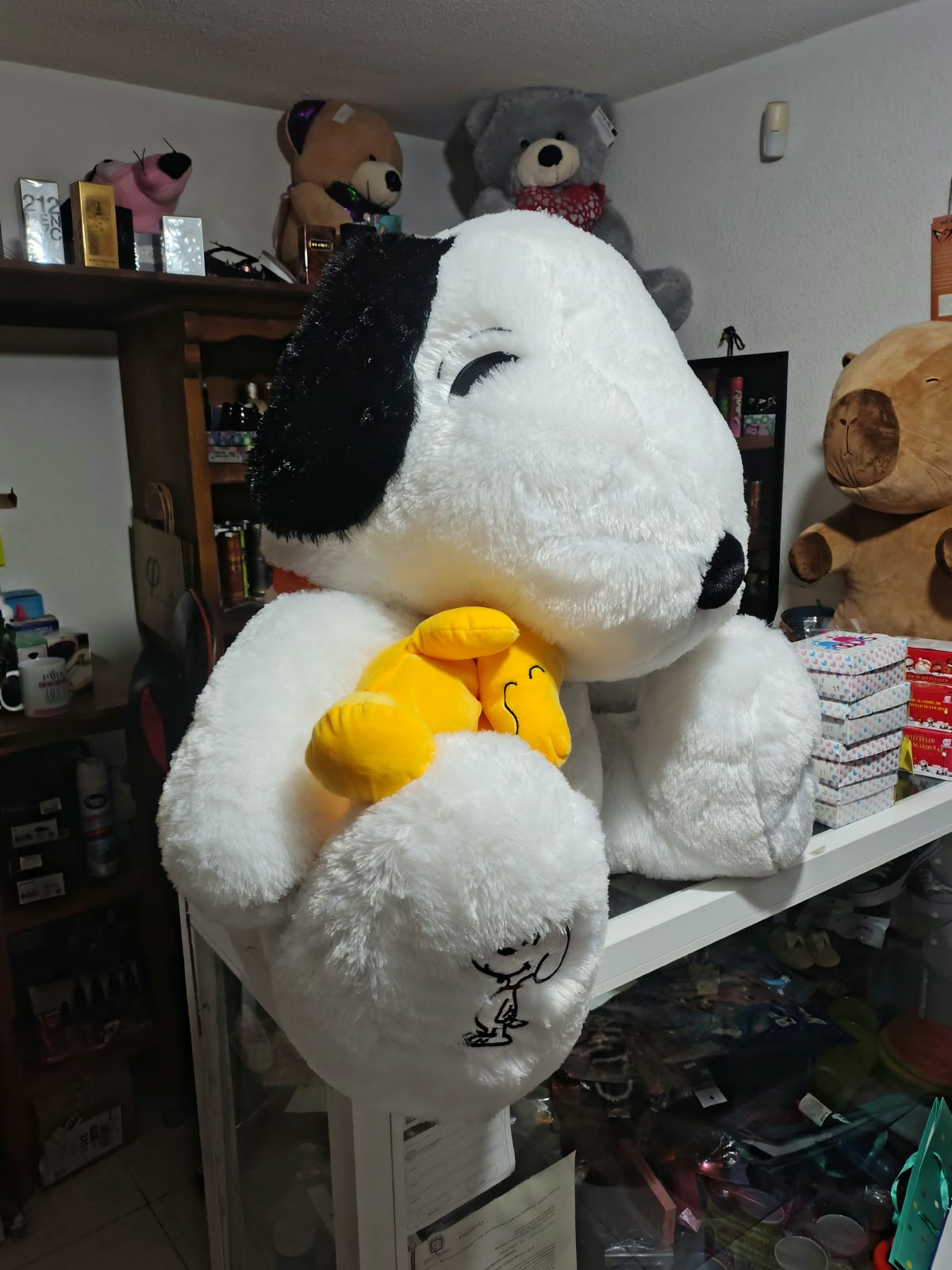 Imagen de Snoopy de peluche gigante sentado 85 cm numero 1