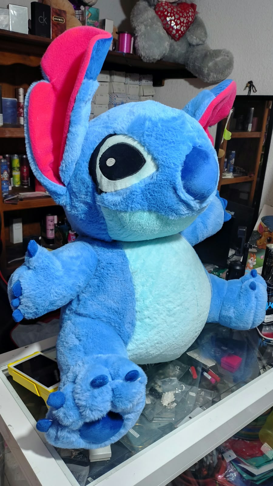 Imagen de Stitch de peluche Grande 70 cm sentado peludito 