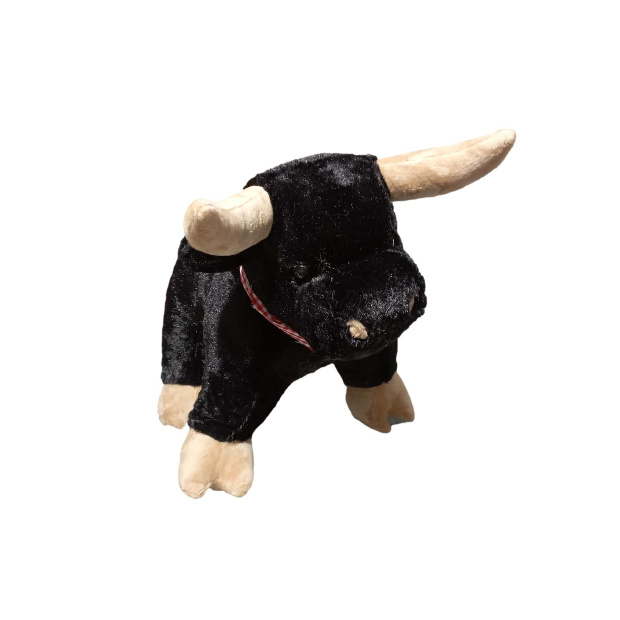 Imagen de Toro de peluche color negro de 40 cm numero 1