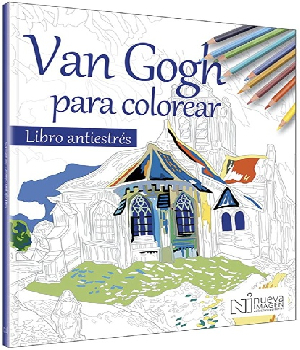 Imagen de Van Gogh para colorear libro anti estres marca nueva imagen
