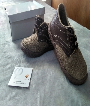 Imagen de Zapatos para bebe cafes rulos numero 0