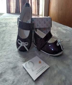 Imagen de Zapatos para bebe purpura niña numero 0