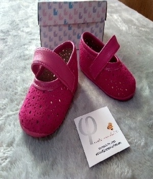 Imagen de Zapatos para bebe rosas niña numero 0