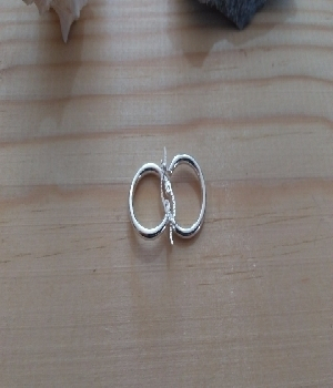 Imagen de arracadas de plata cierre de broche chicas