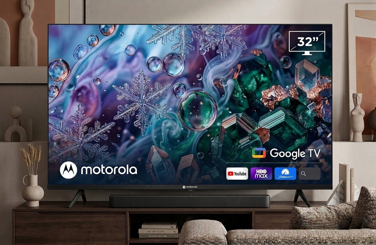 Imagen de Televisión Motorola Google TV 32 pulgadas HD Smart Android 2024 Negro ¡Liquidación! numero 1